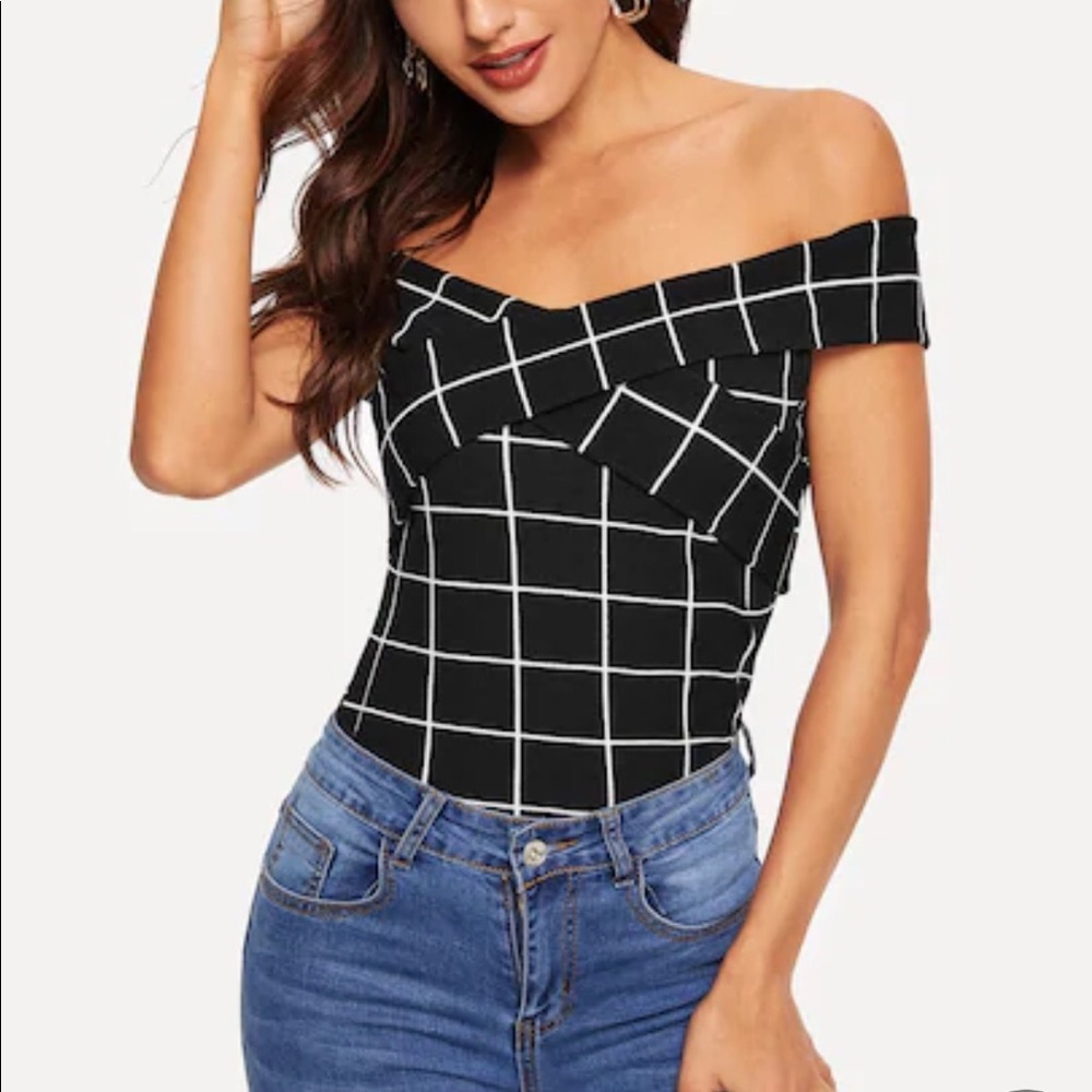 Criss criss off the shoulder top